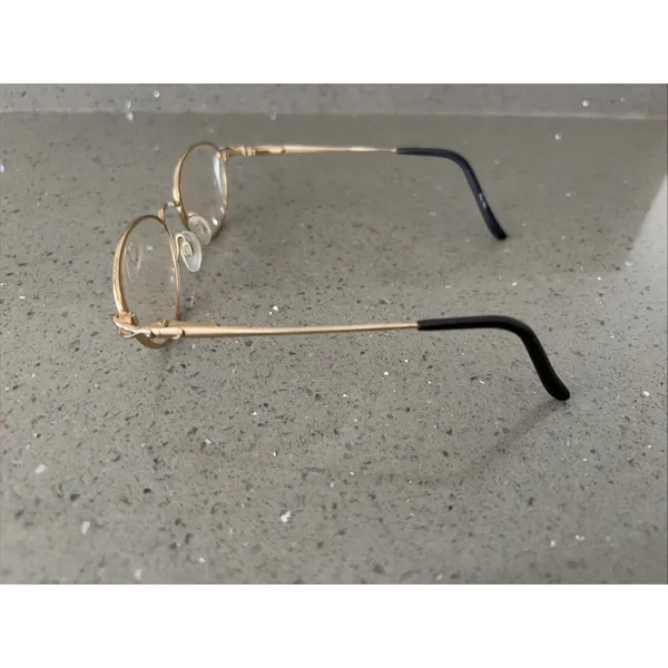 Aristar 6237 026 50-17-135 Gold Flex-Hinge Eyeglasses Frames ONLY round gold - Image 3