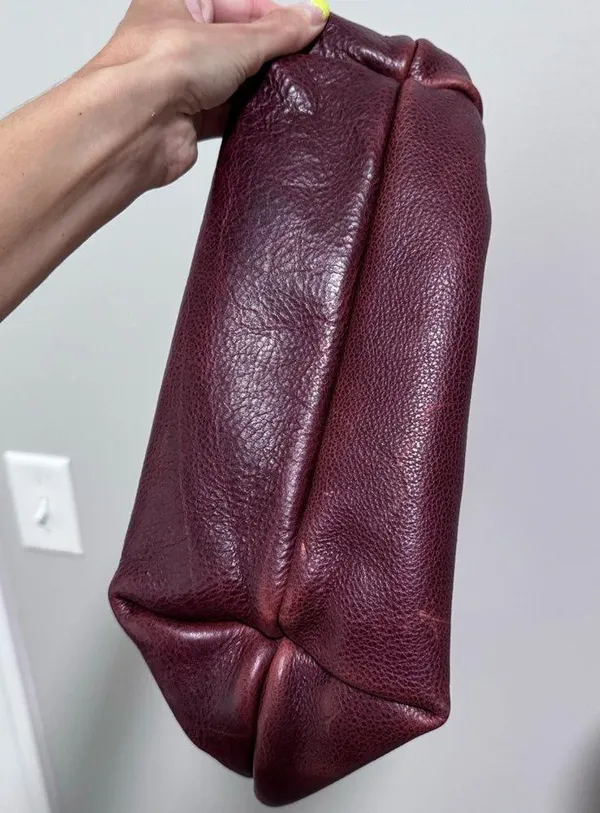 Portland Leather Goods Brown Hand Made Tote Bag Purse - Image 3