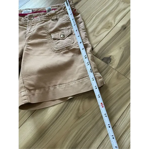 American Eagle Women's Tan and Pink Shorts S - Image 7