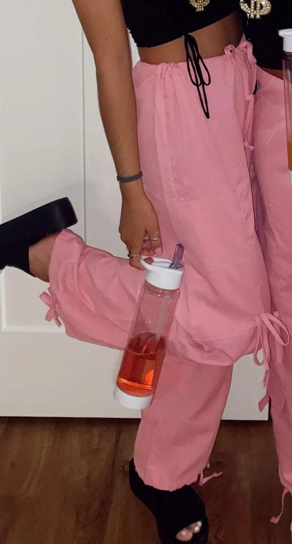 Amazon pink parachute pants - Image 2