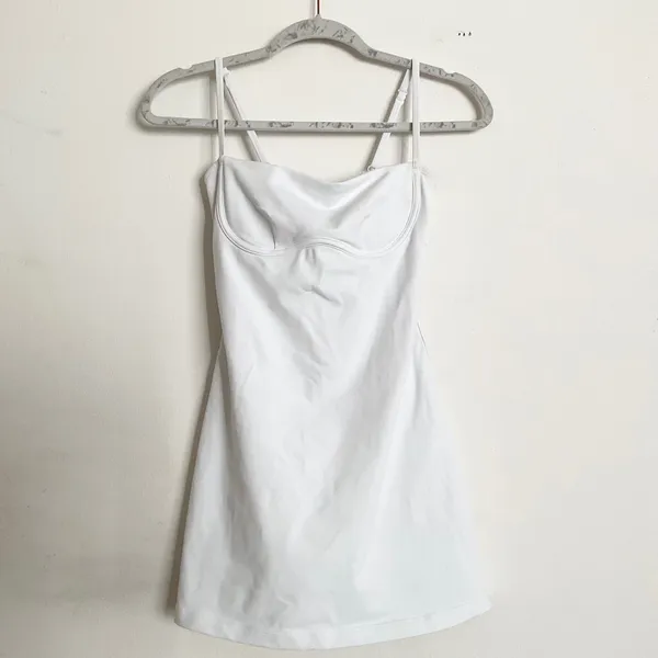 Alo Yoga Airbrush Streamlined Dress White/White XS - Image 2