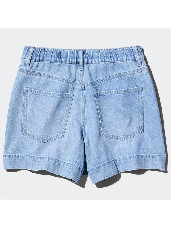 Uniqlo Drapey Denim Skort Light Blue Wash NWT XS - Image 4