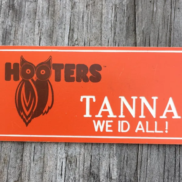 Hooters Girl Uniform Name Tag “Tanna” Halloween - Image 2
