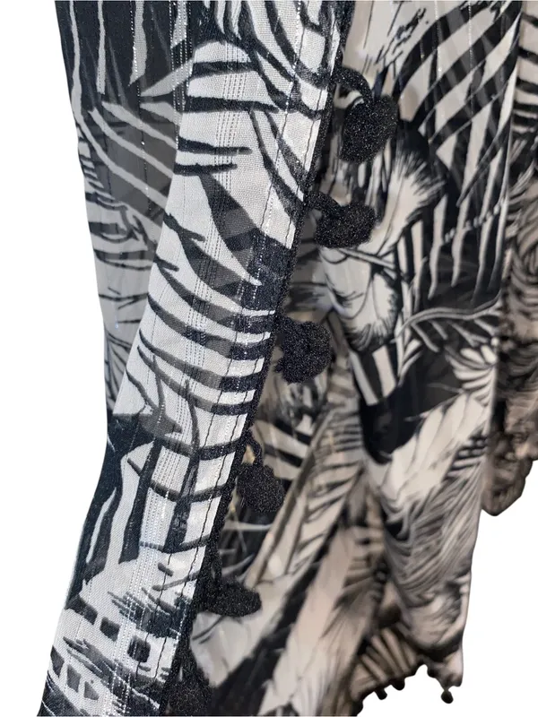 Club Z Wide Leg Beach Pant Sheer Cover Up Resortwear vacation poolside - Image 7