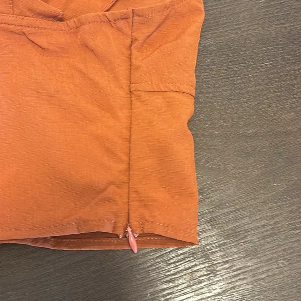 Cider Terracotta Ruffle Sleeve Crop Top - Image 8