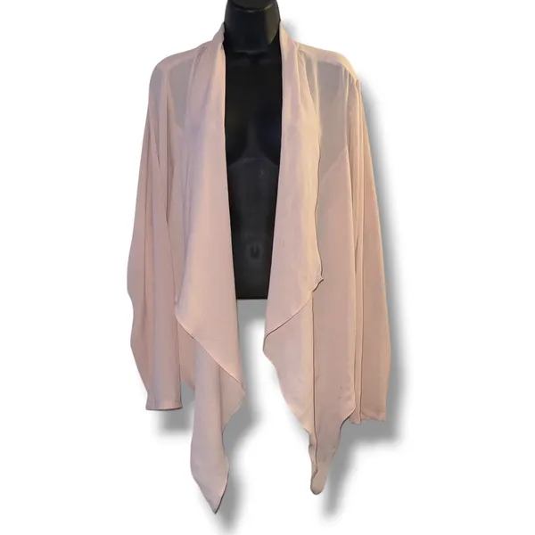 Torrid pale pink waterfall cardigan blouse - Image 2