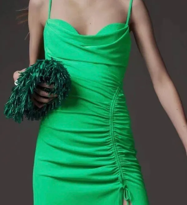 ZARA green maxi dress. Medium - Image 2