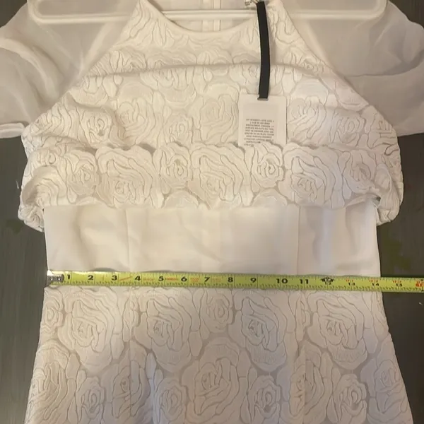 Reiss White Rosette Printed Calla Dress NWT - Image 8