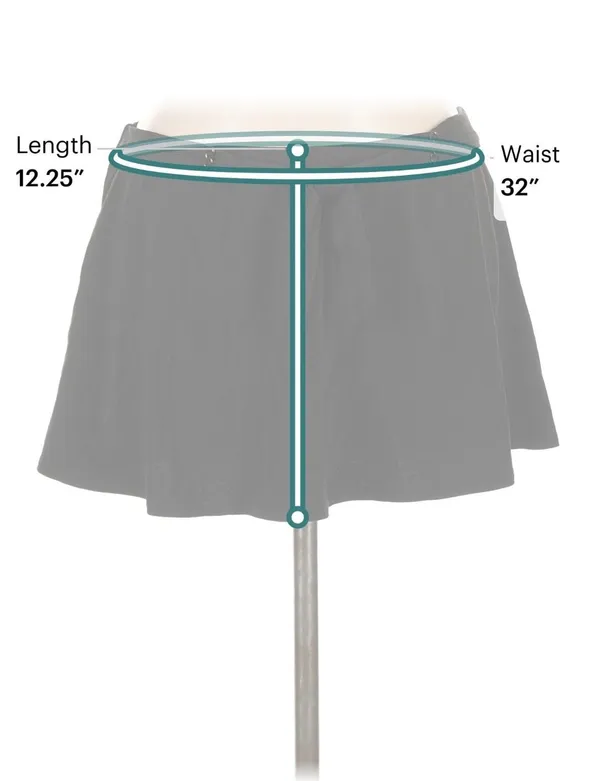 Robin Piccone Black Tie-Front Swim Skirt Cover-Up Size Large L Mini Skirt - Image 3