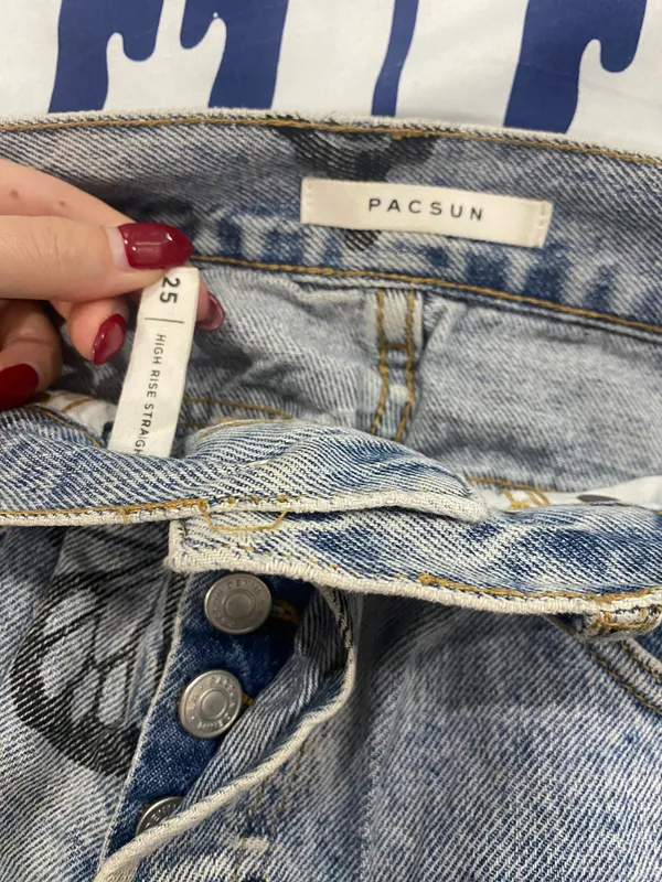 PacSun Buttlerfly High Rise Straight Jeans Size 25 - Image 12