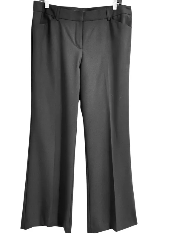 Express Editor Black Dress Pants | Wide Leg Stretch Career Trousers Women 12R - Image 2