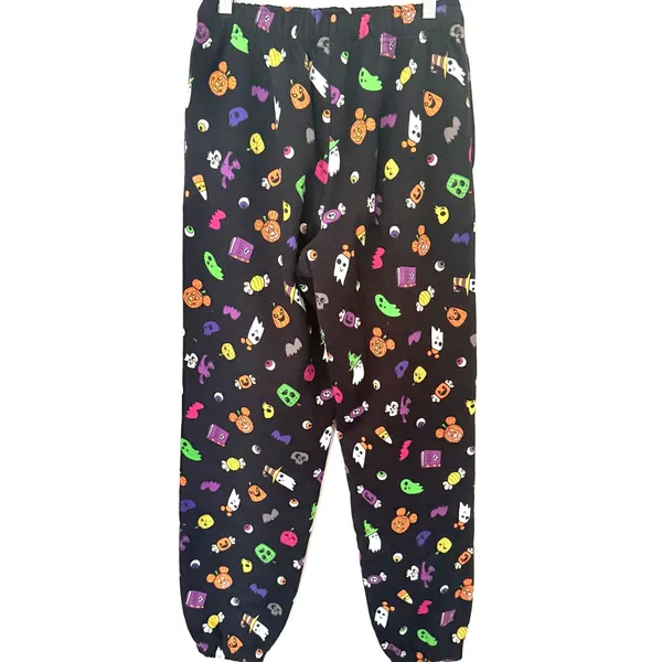 Disney Mickey Mouse Jack-o'-Lantern Halloween Women Cotton Jogger Sz XS - Image 3