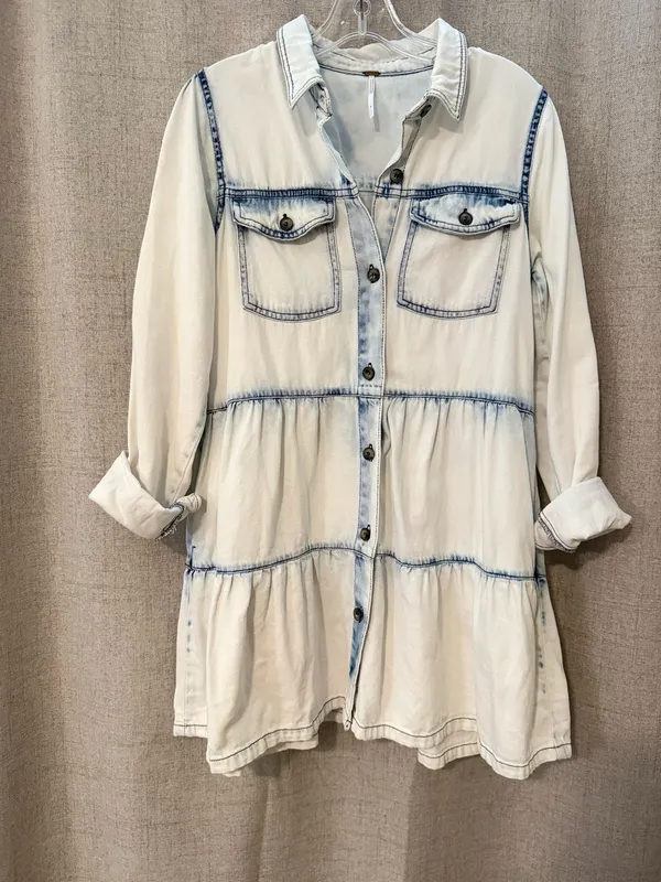 Free People Nicole Denim Shirtdress | M - Image 2