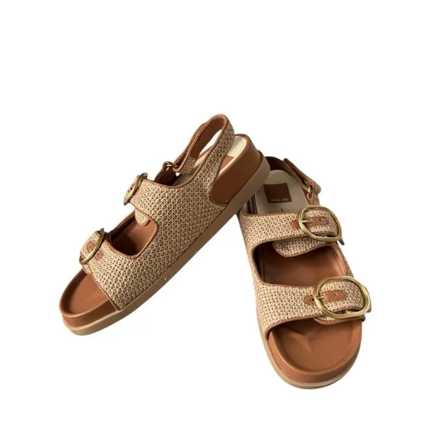 Dolce Vita Starla Sandals TAN MULTI WOVEN 8 NWOT - Image 3
