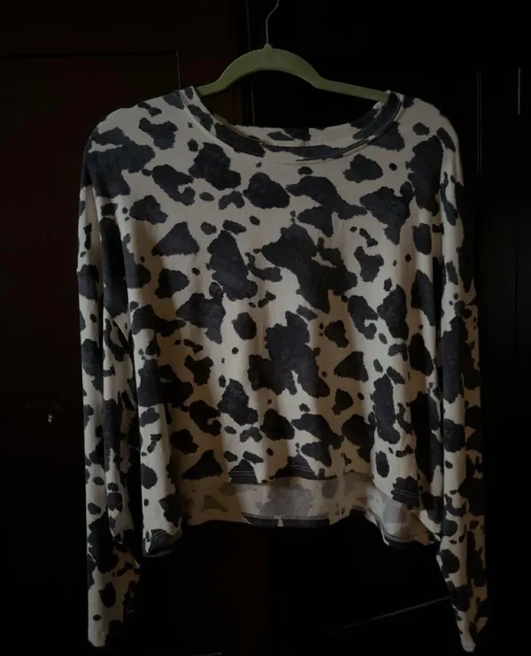 Altar'd State Cow Print Long Sleeve - Image 2
