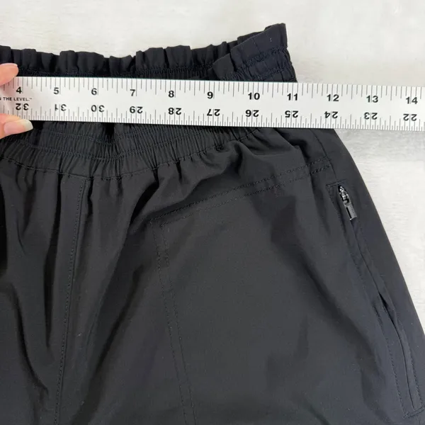 Athleta Savannah Jogger Black High Rise Paperbag Waist‎ Pants Size 2 - Image 2