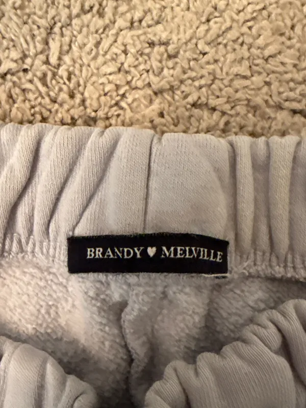 Light Blue Brandy Melville Sweatpants - Image 2