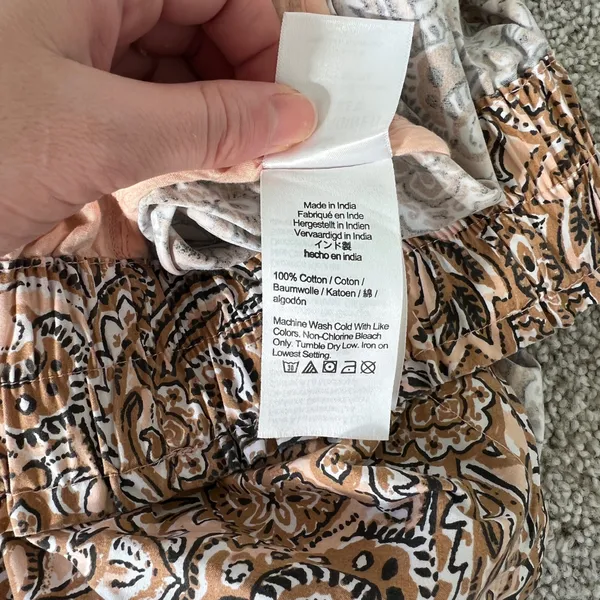 J. Crew Pull On Cotton Poplin Shorts in Ornate Paisley Size Medium - Image 9