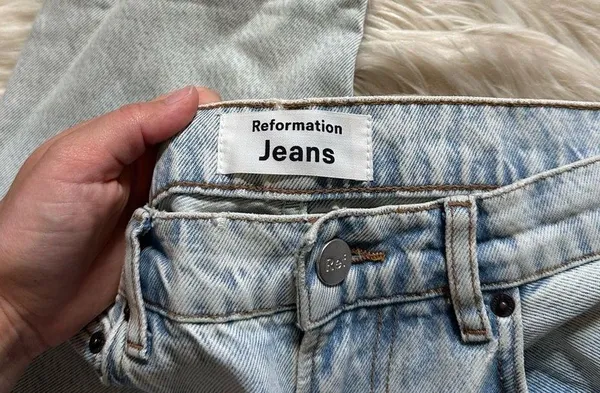 REFORMATION Julia Crop High Cigarette Jean In Powell - Image 4