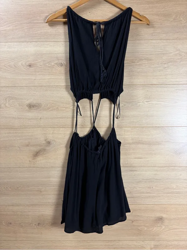 Papermoon Black Cut Out Mini Dress Size Medium - Image 7