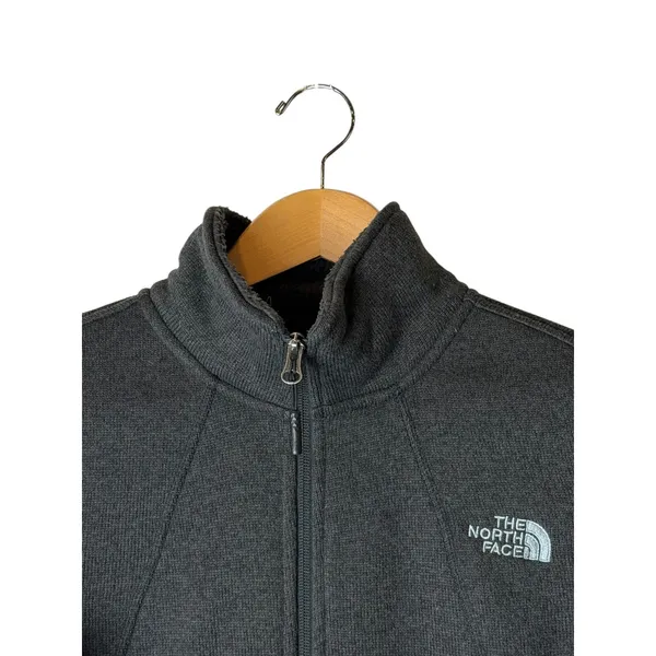 The North Face Full Zip Fleece Jacket Women Small Gray‎ Sherpa Lined Gorpcore - Image 4