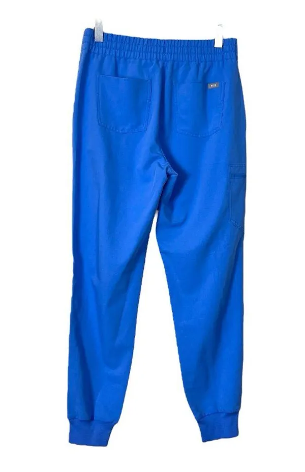 FIGS Jogger Pants Pull On Scrubs Zip Cargo Pocket Blue Women’s Size Medium - Image 4