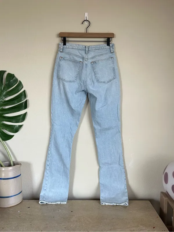 Abercrombie & Fitch The Skinny High Rise Split Leg Jeans - Image 5