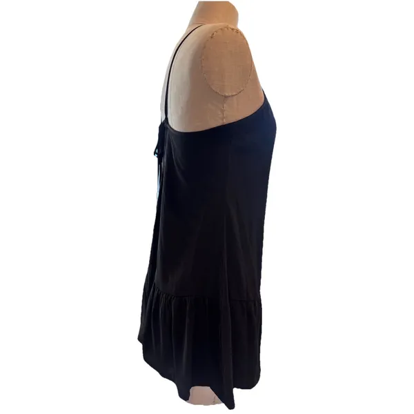 Abercrombie & Fitch Black Drop Waist Dress in Women’s Small, Tie Back , Mini - Image 3