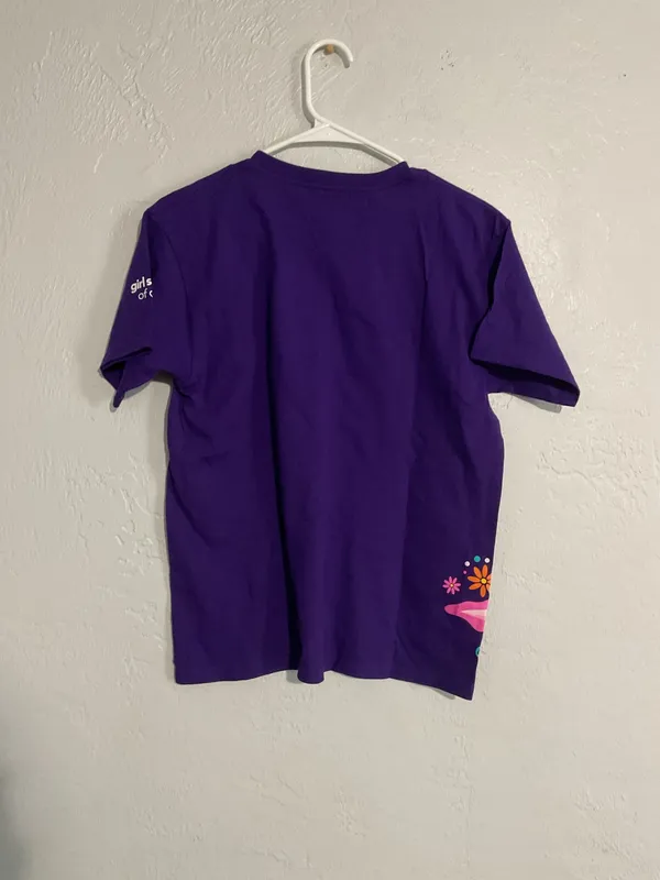 Girl Scout purple axolotl tshirt - Image 2