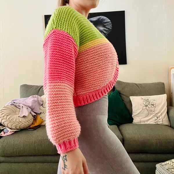 Fairycore Knit Sweater Pink - Image 8