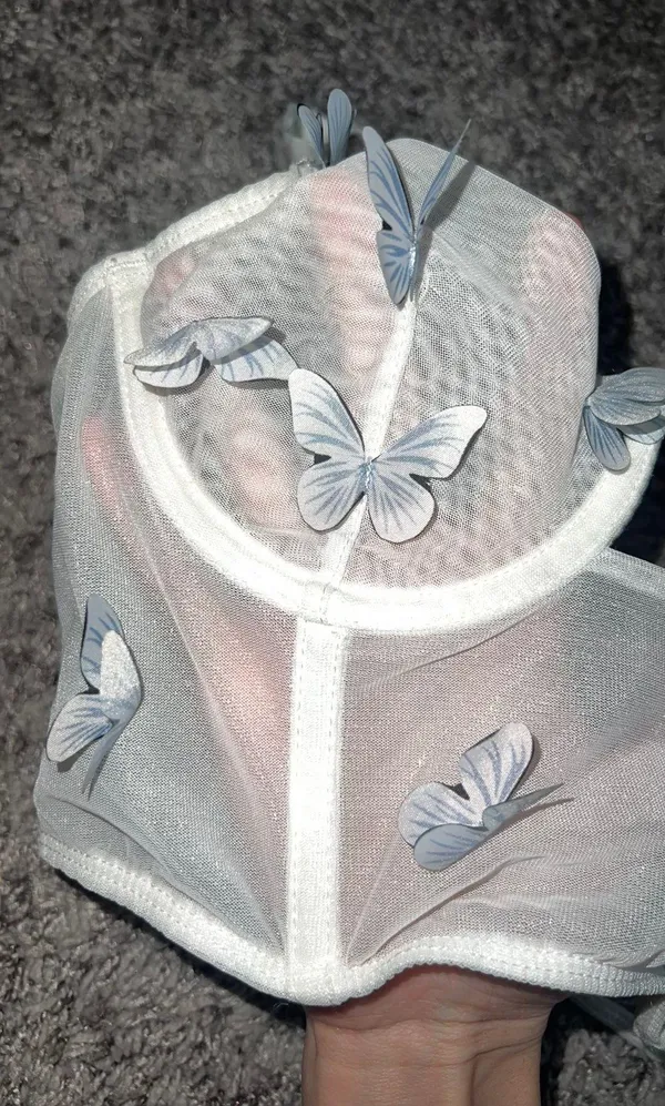 Boutique White Butterfly Corset Top - Image 4