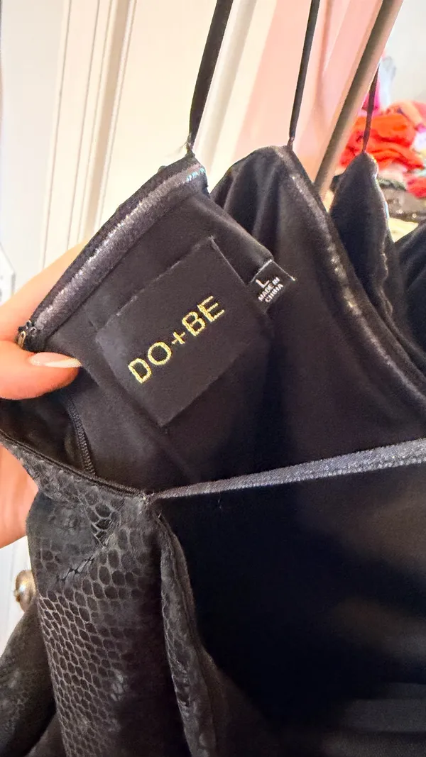 DO+BE Snakeskin Mini Strapless Dress - Image 3