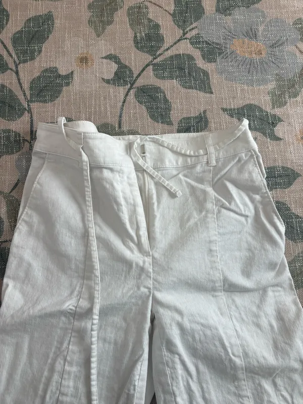 Loft white linen trousers  - Image 5