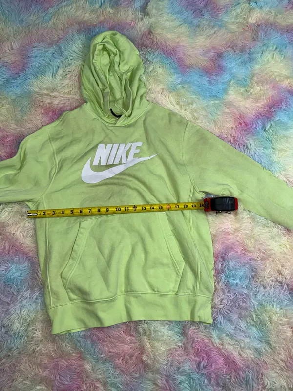 Neon green Nike Hoodie - Image 3