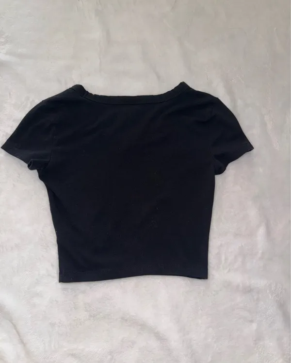 Wild Fable Black Crop Top - Image 2
