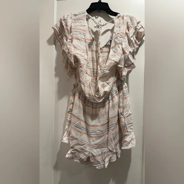 American Eagle Striped V-Neck‎ Romper Size M - Image 2