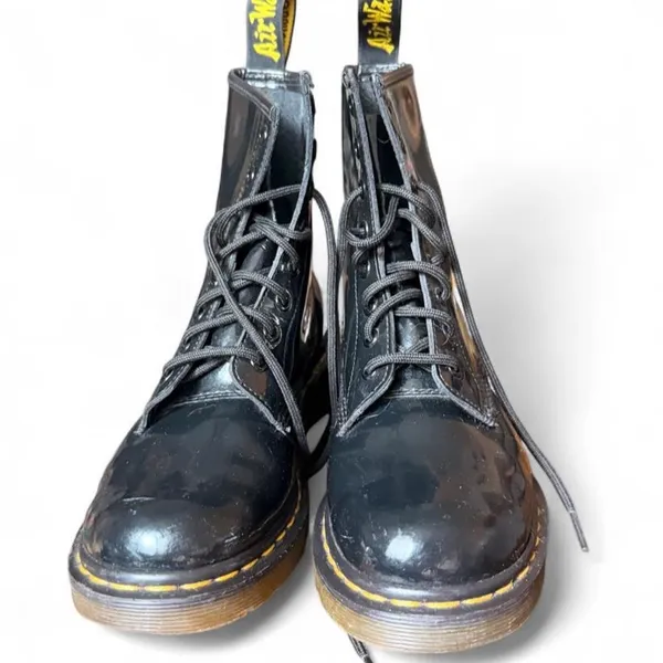 Dr. Martens 1460 Black Patent Leather 8-Eye Combat Boots Women’s US 8 EU 39 - Image 6