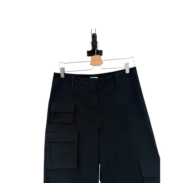 Aritzia Wilfred Free Picture Cargo Pant Black‎ Wide Leg Utility Size 10 - Image 4