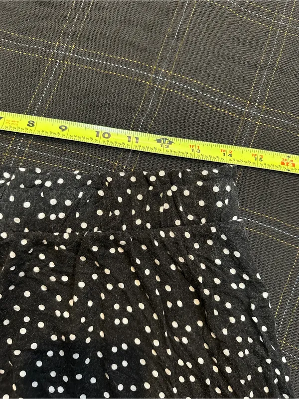 SO Black Skater Skirt with White Polka Dots - Image 4