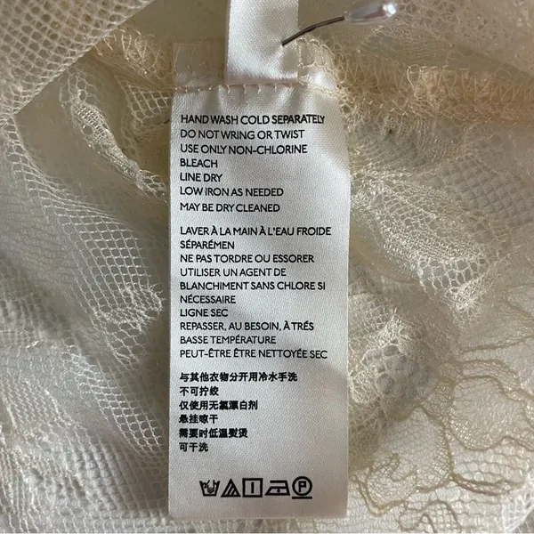 Free People Secret Admirer Lace Blouse in the color Eggnog - Image 7