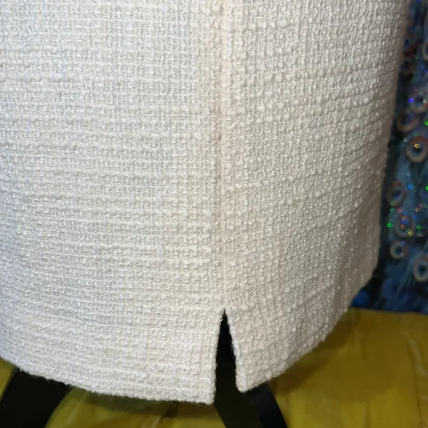 Vintage Ann Taylor Size 4 Wool Blend Cream Skirt - Image 7