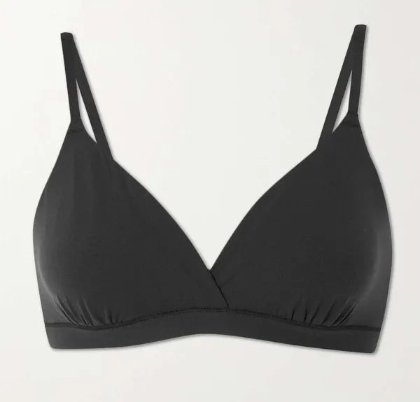 SKIMS Fits Everybody Crossover bralette Onyx black size large - Image 12