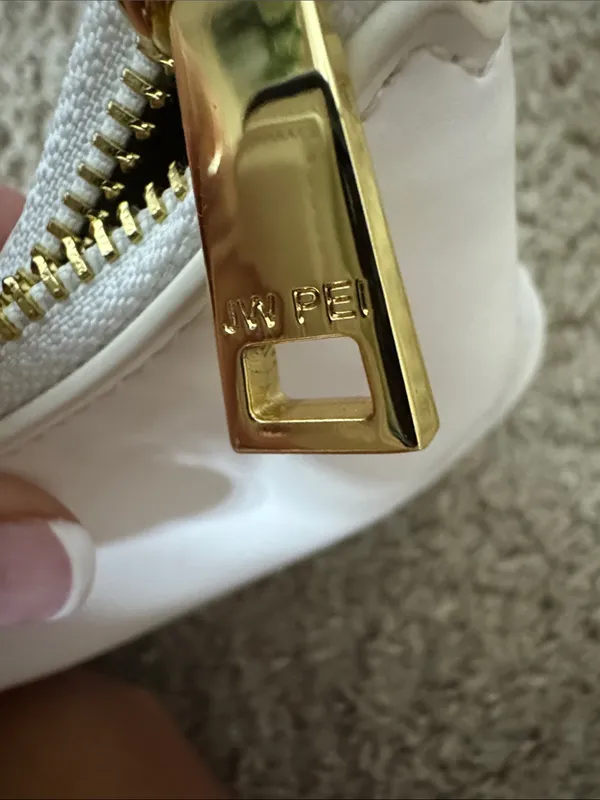 JW PEI Lily White Shoulder Bag with Gold Hardware - Image 4