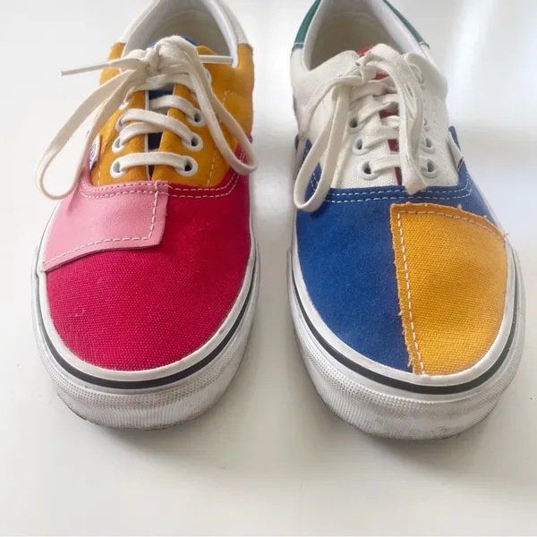 Vans - Colorful Patchwork Sneakers size 9/7.5 - Image 5