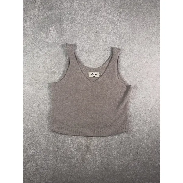 UGG Soft Sherpa Tank Top Dulcie Lounge Comfort L Tan - Image 2