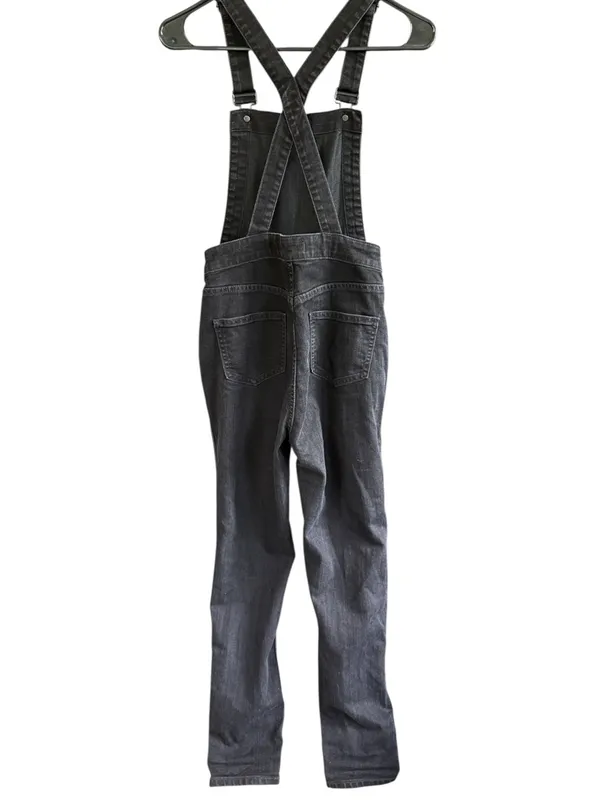 EUC Madewell Denim Cross Back Overalls Black Size XS Retail $148.00 - Image 8