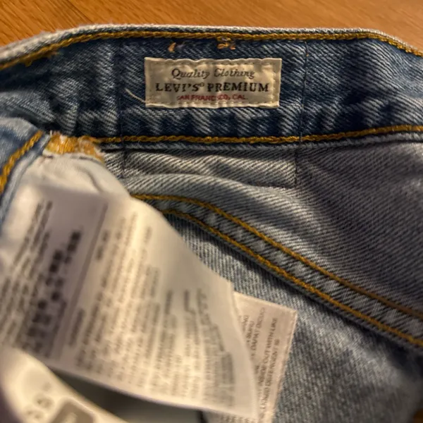 501 Levi's Waist Size 25 Length 28 Levi Strauss Denim Blue Jeans Ripped … - Image 7