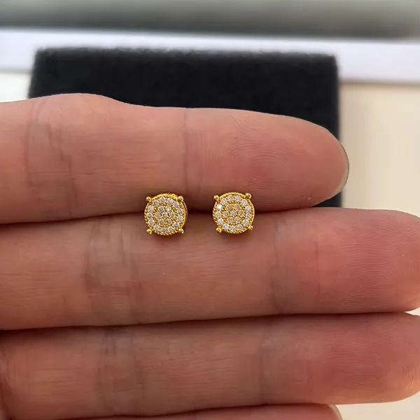 6mm Small CZ Stud Earrings for Men Women Streetwear Punk Hip Hop Unisex Earrings - Image 7