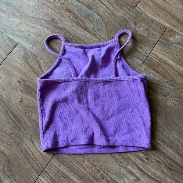 Purple Women's Tank Top Size M - Image 2