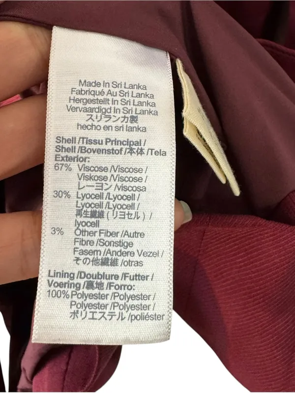 Madewell Caldwell Cabernet Oversized Double Breasted Blazer Size Small - Image 8